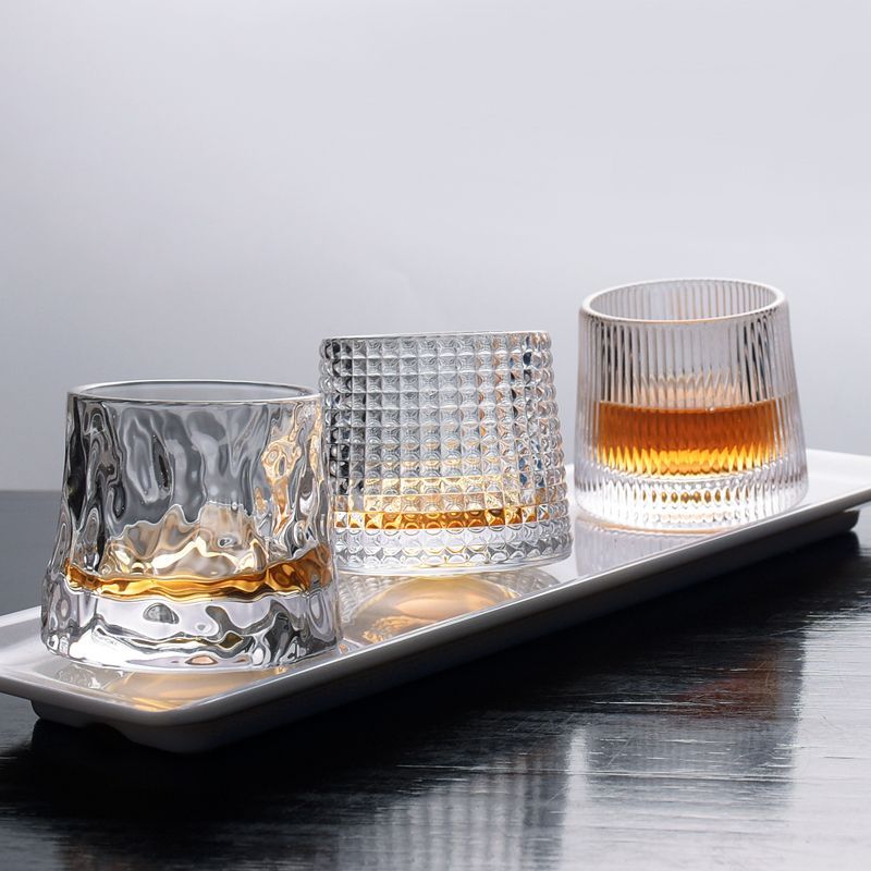 Hashi - reliëf whiskyglas