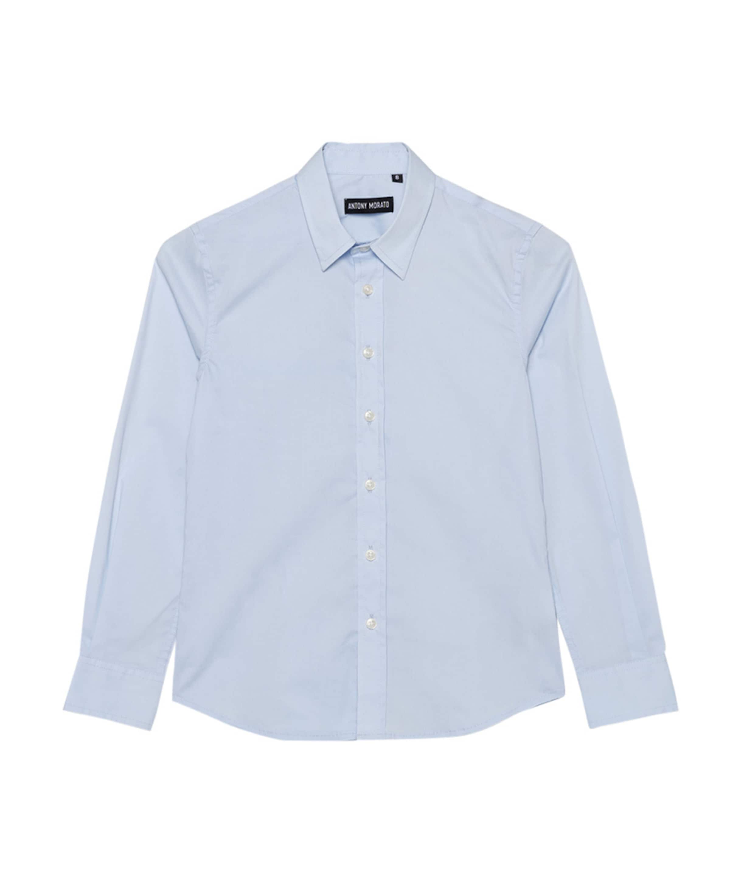 Antony Morato Jongens overhemd lange mouw blauw