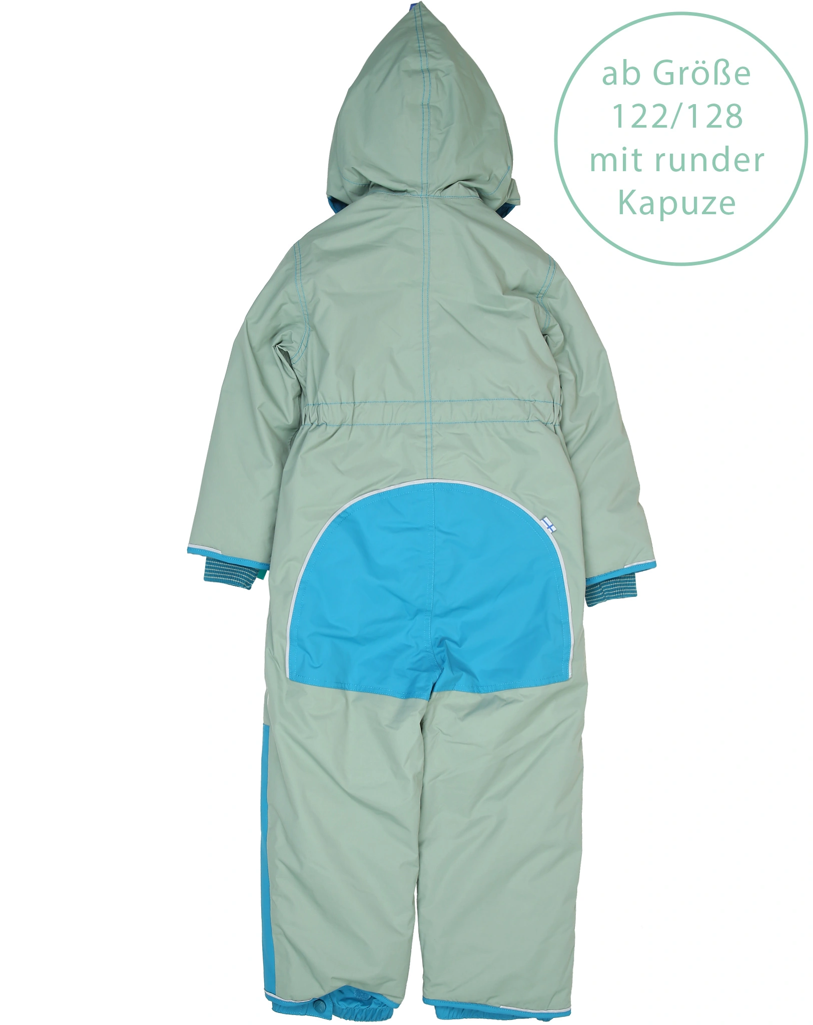 Winteroverall PIKKU WINTER SPORT mit Umschlagbündchen in green bay/mosaic