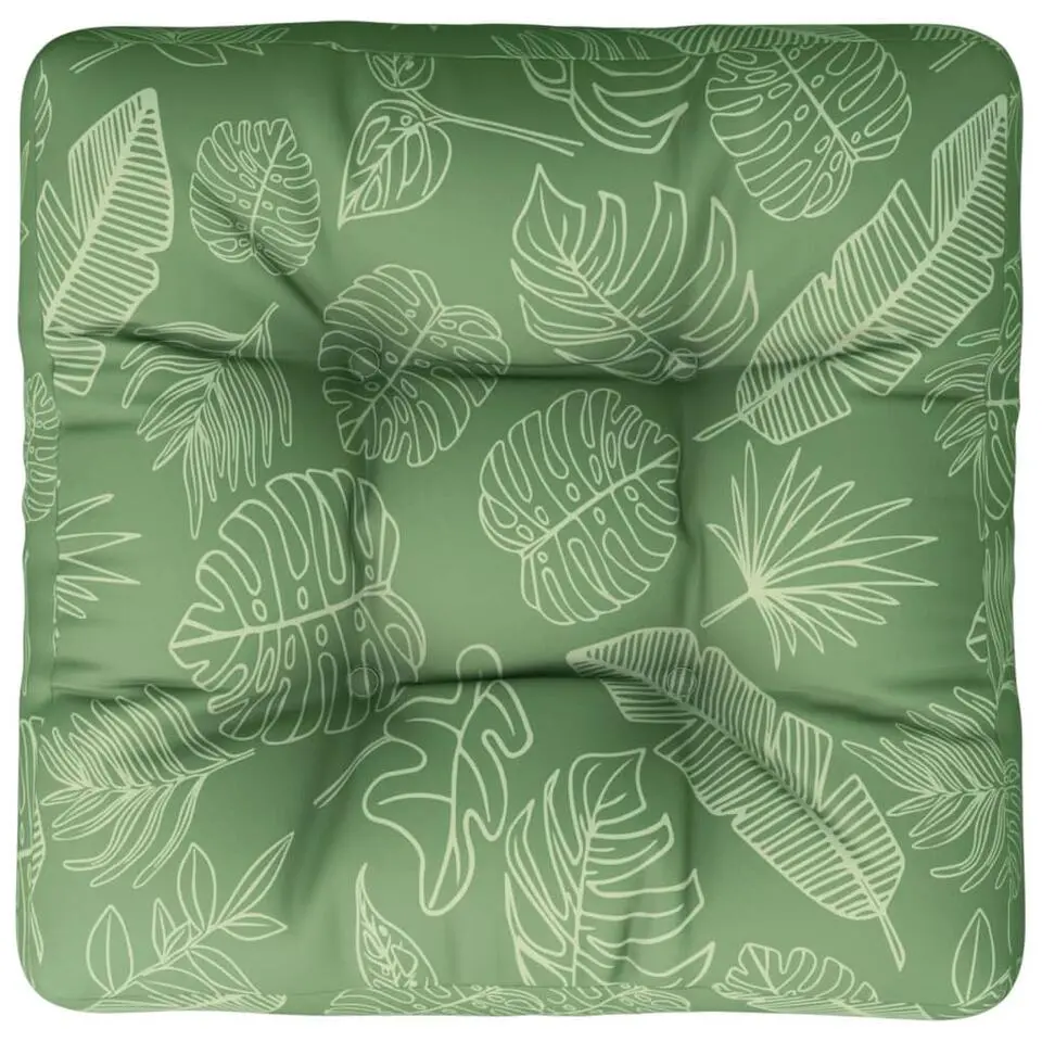 vidaXL - Palletkussen - Groen - Stof - 60 x 60 x 12 cm