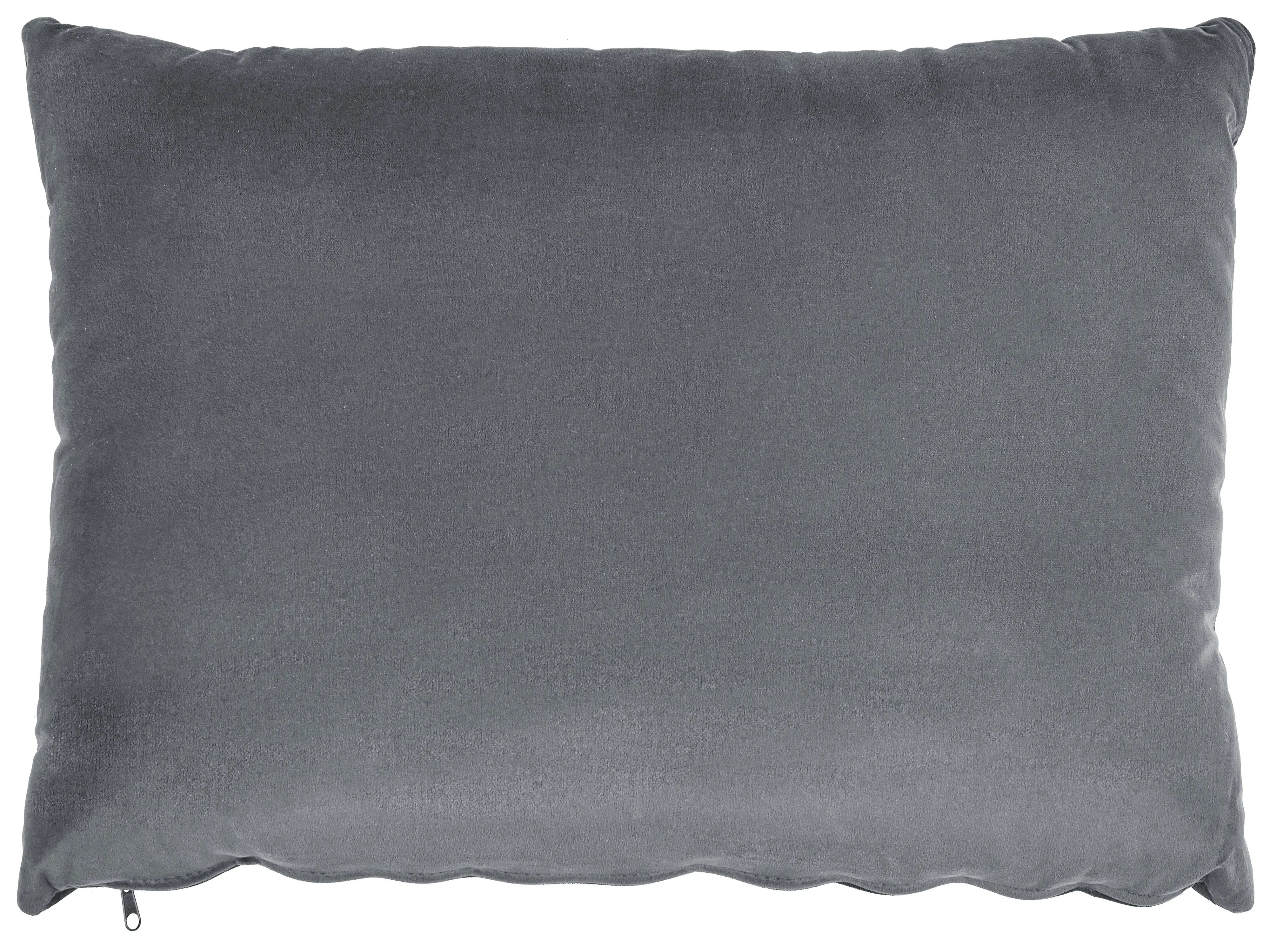 Chaise longue GUERET Fluweel Grijs