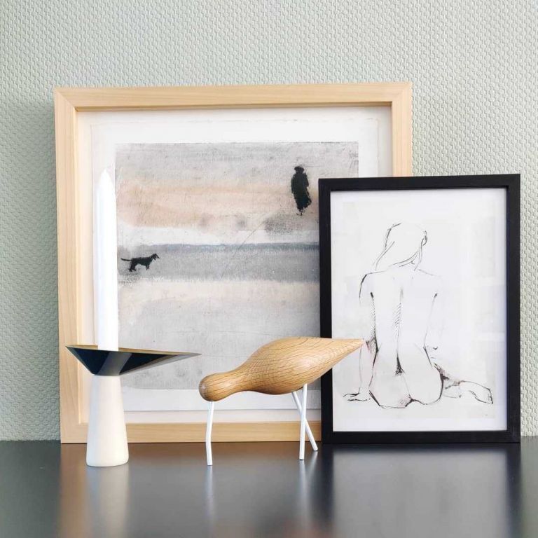 Normann Copenhagen Shorebird vogel decoratie large wit