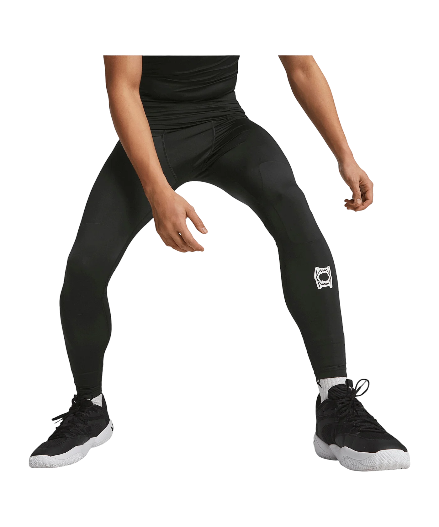 PUMA Hoops Team Full Tight Schwarz F01