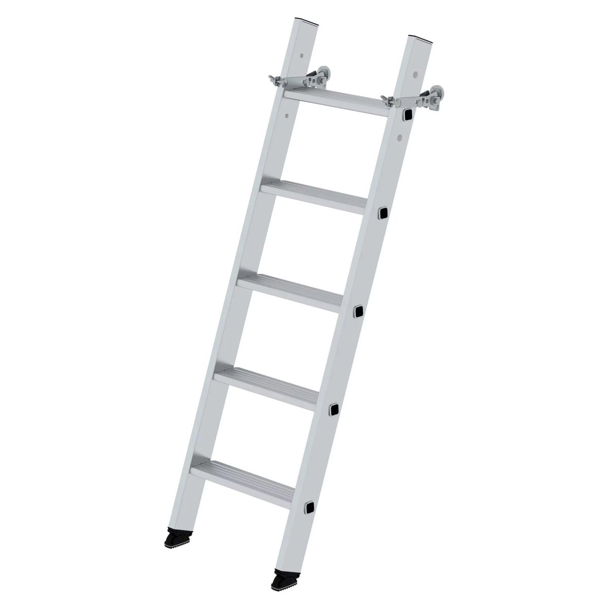 MUNK trapladder voor vrachtwagens, inclusief magnetische montageset, met 5 treden, zonder uitstapboom