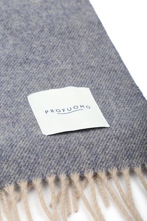 Profuomo Sjaal Lamswol Grijs Blauw Bruin PPVS30002A-1 kopen