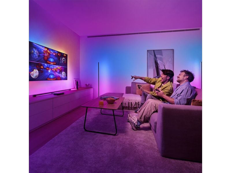 Philips Hue Play HDMI Sync Box 8K 120 Hz, Generation 2, HDM Ambilight für jeden Fernseher mit Philips Hue