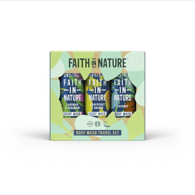 Faith In Nature Travel Set Body Wash 1 Stuk