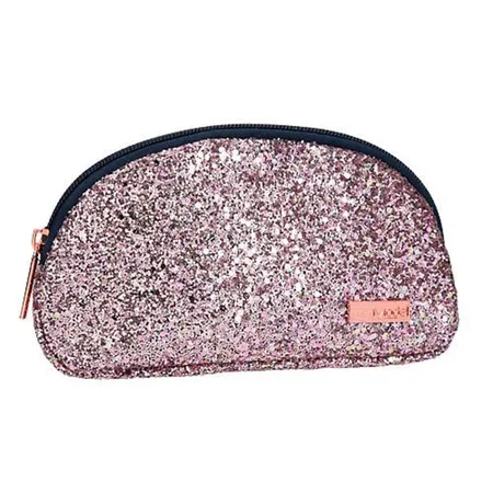 Depesche TOPModel Kosmetiktasche, Glitzer rosa