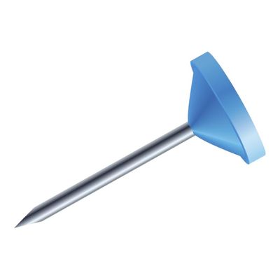 Exacompta - 100 Épingles tête plate - 5 mm - bleu