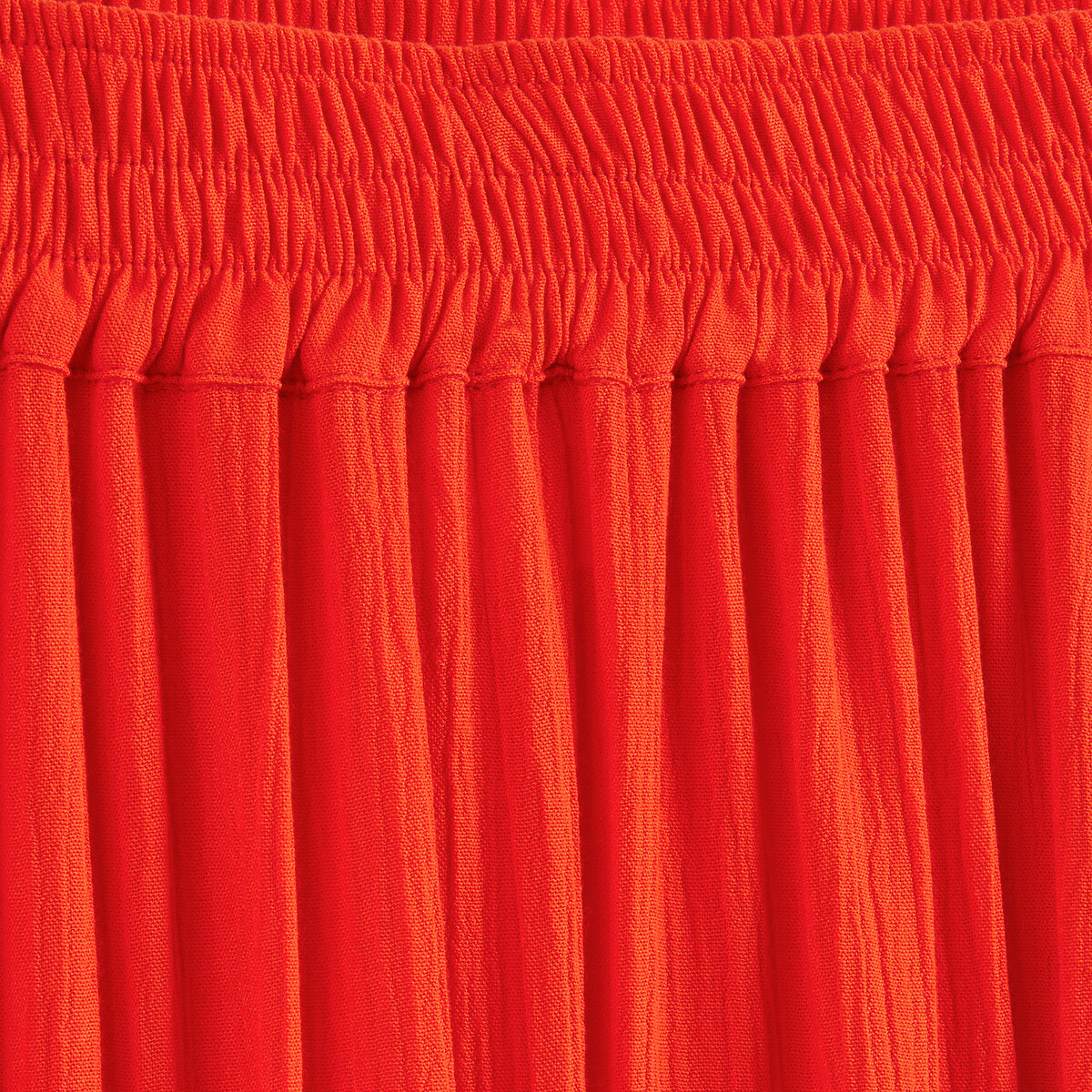 COLEÇÕES LA REDOUTE<br>Lange uitlopende rok, van crepon