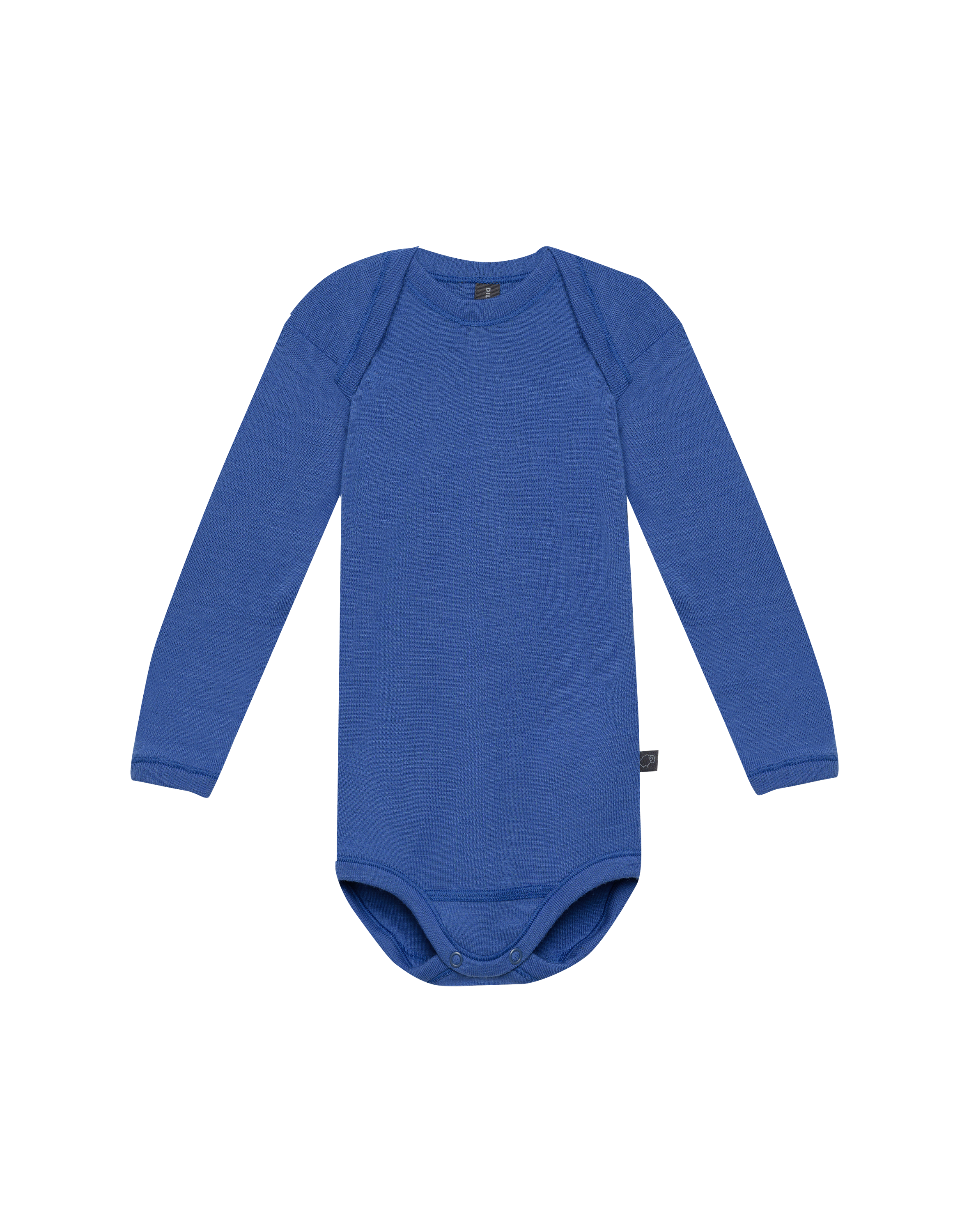 Romper met lange mouw van merinowol voor baby's