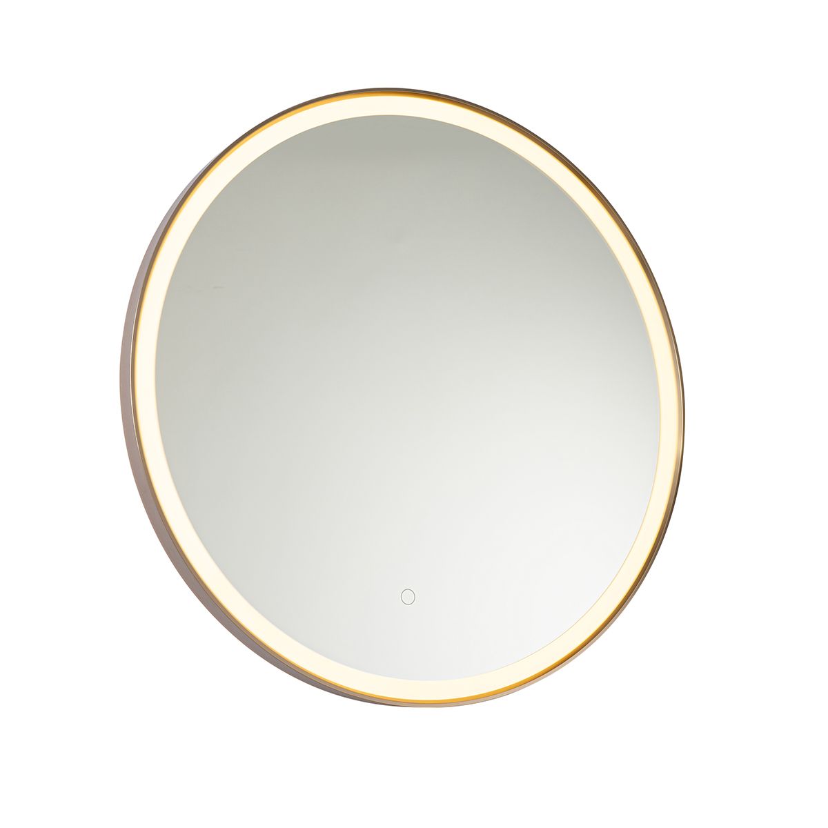 Badkamerspiegel rosé goud 70 cm incl. LED met touch dimmer - Miral