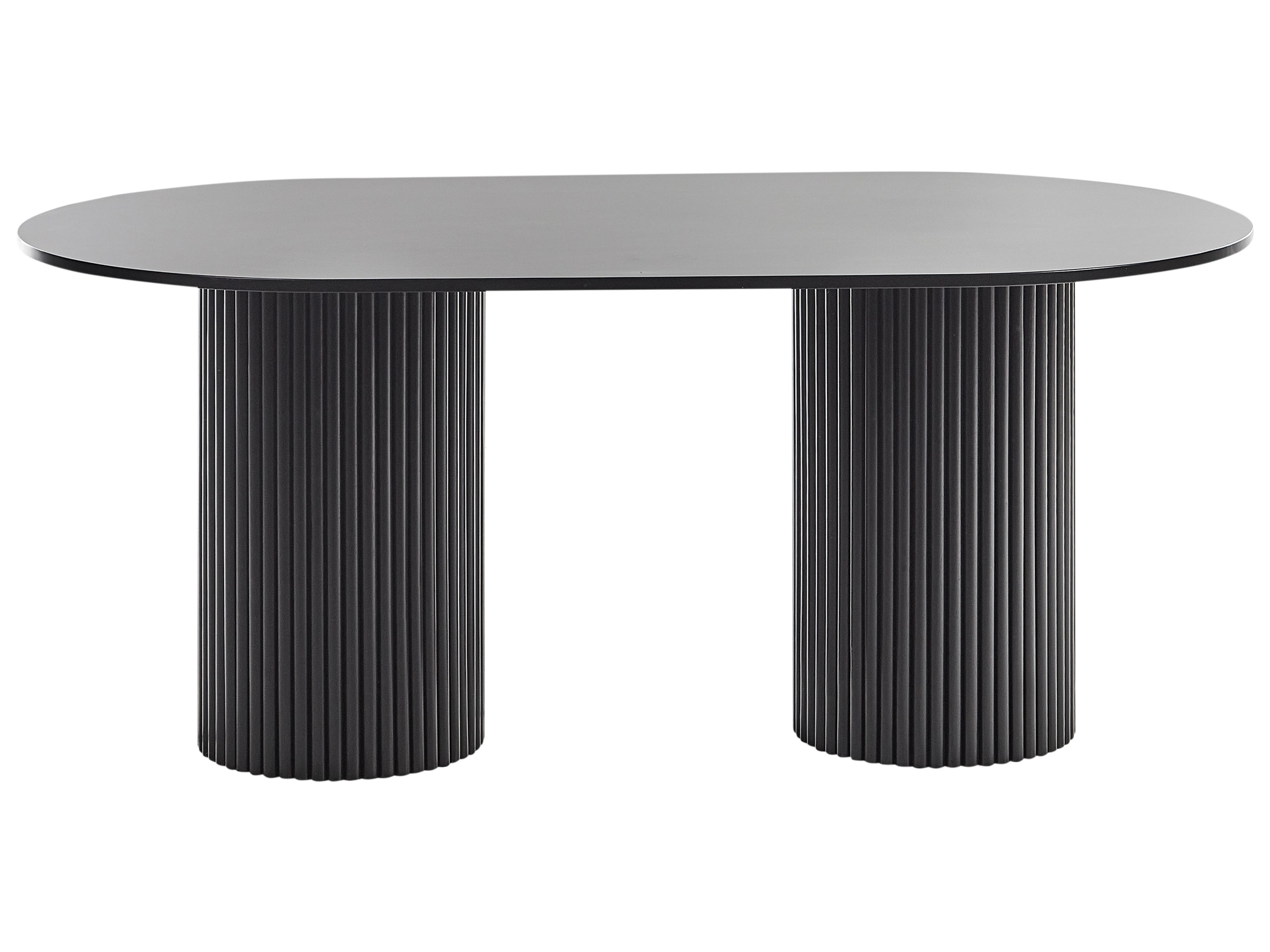 Eettafel SHERIDAN Zwart 100 cm 180 cm