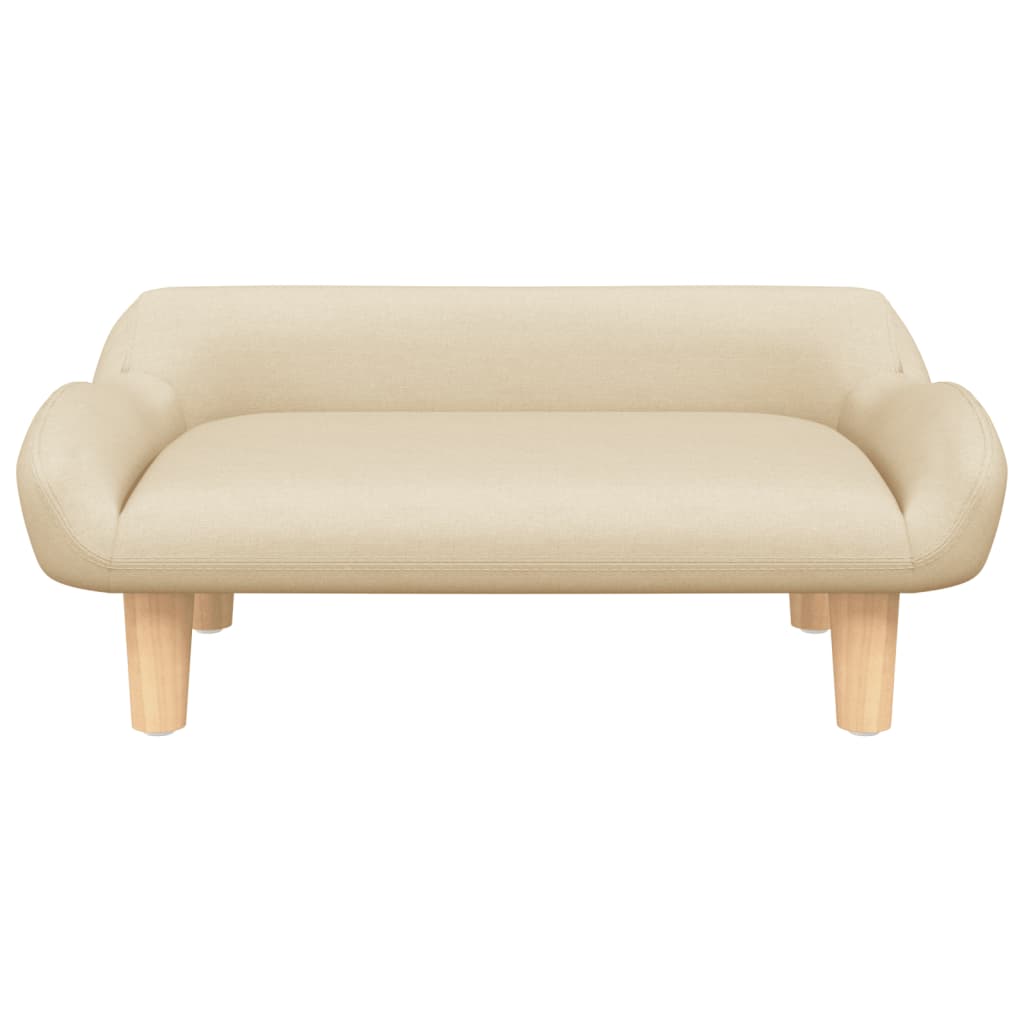 Cama para cães vidaXL em tecido creme, 70x40x24 cm