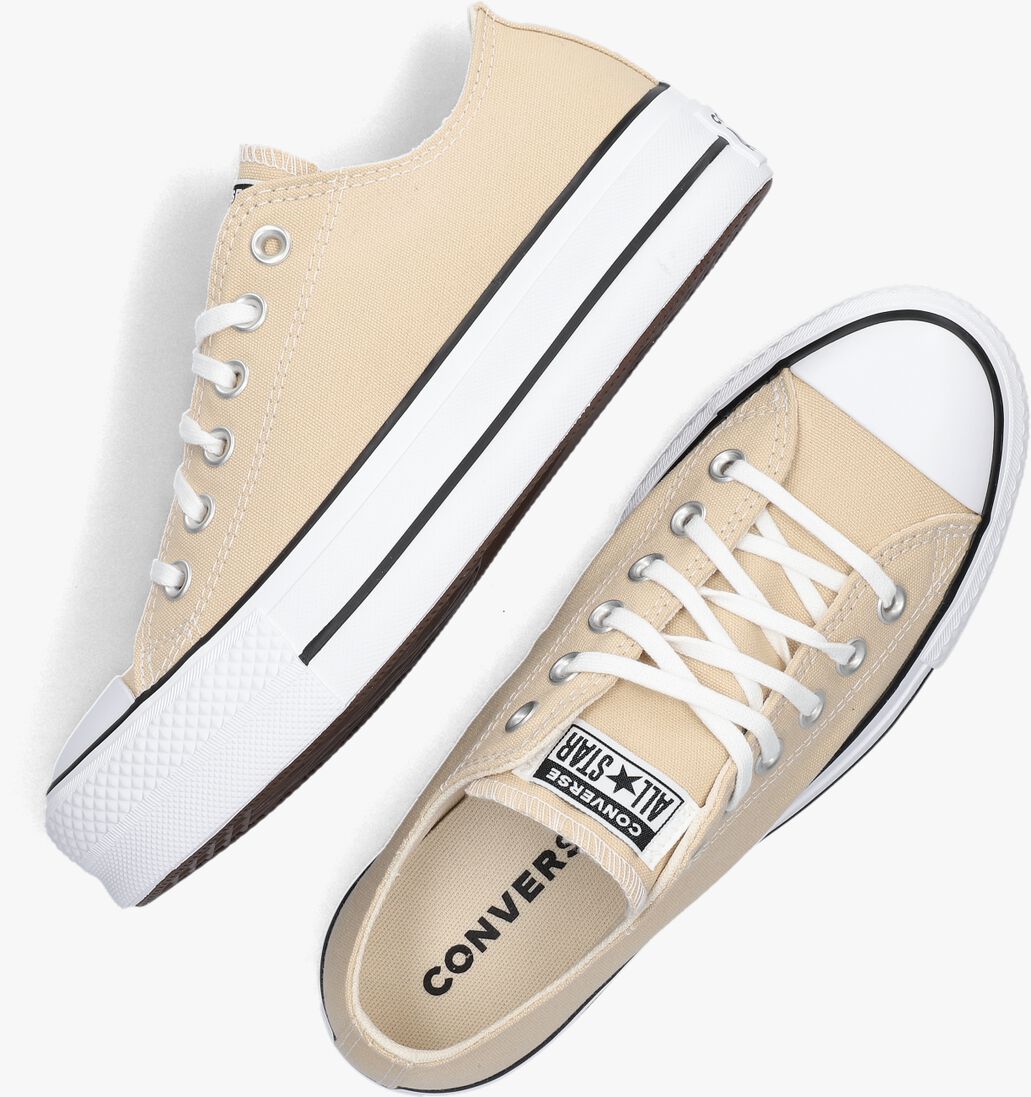 CONVERSE beige converse lage sneakers chuck taylor all star lift platform 1