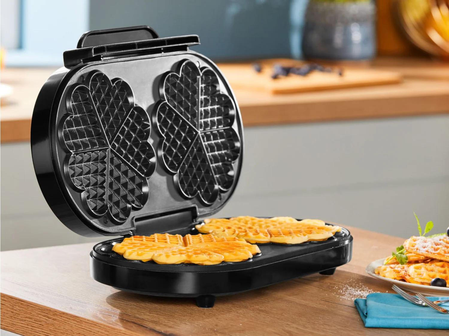 Máquina de waffles dupla SILVERCREST® KITCHEN TOOLS »SDW 1200 C1«, 1200 W