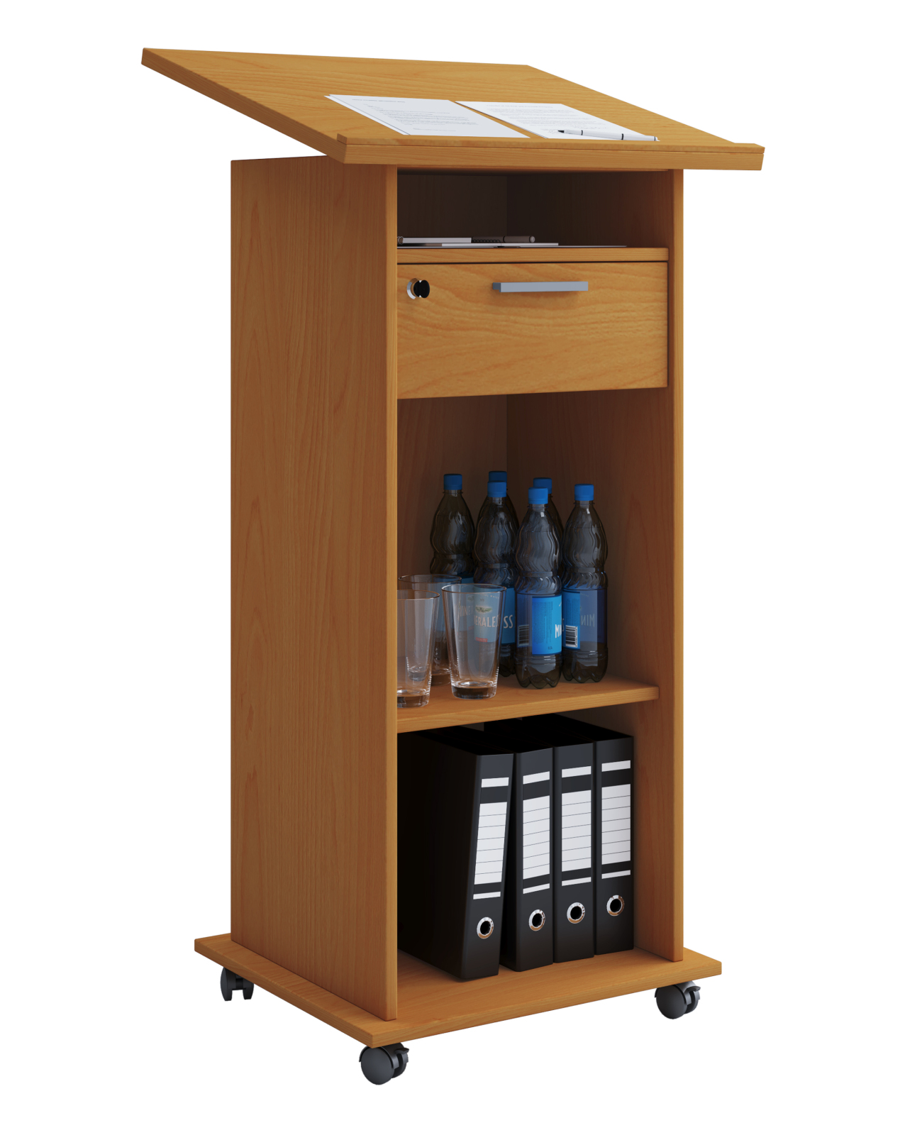 Stehpult MEETA - Buche - 120 cm hoch