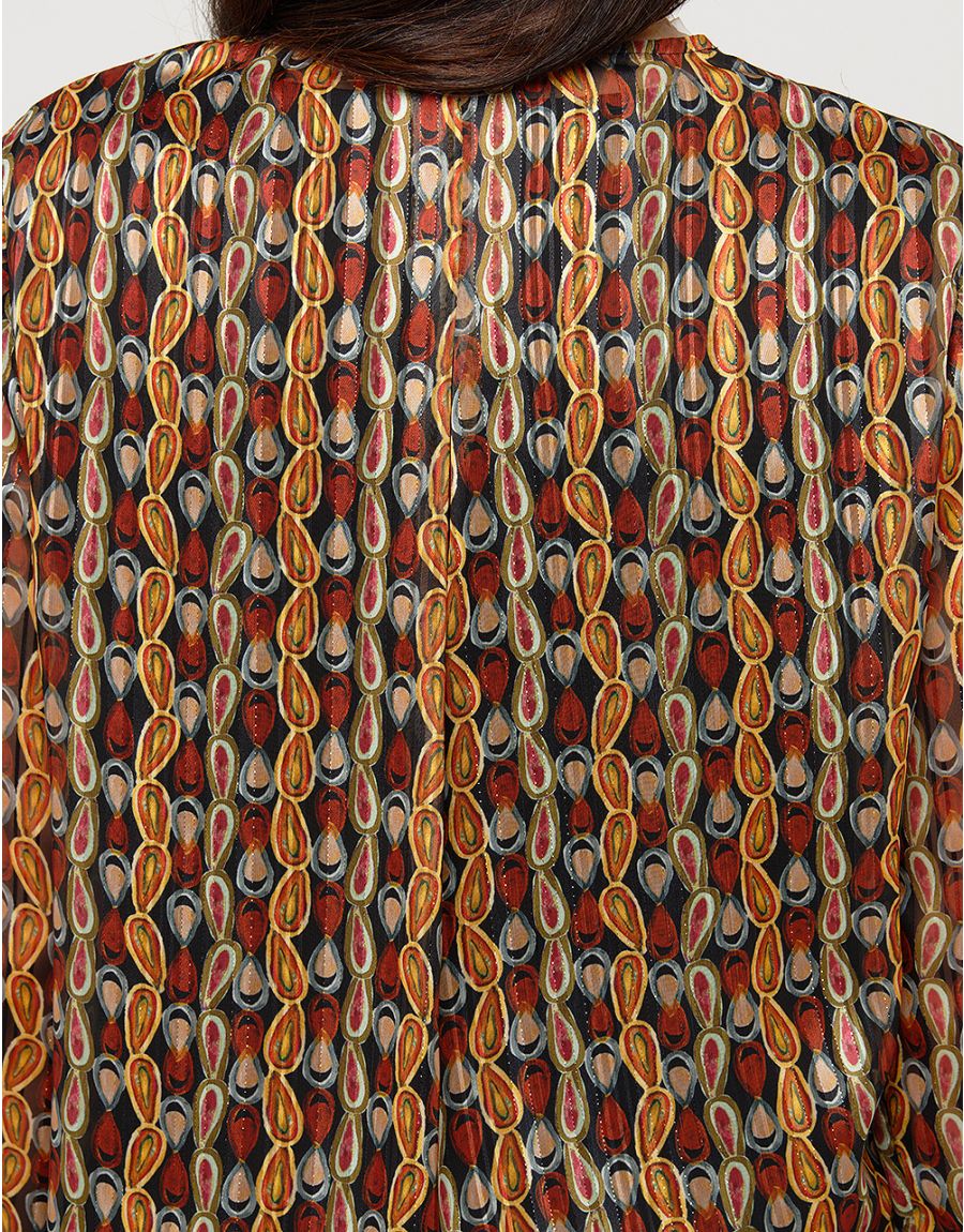 Blouse fluide marron