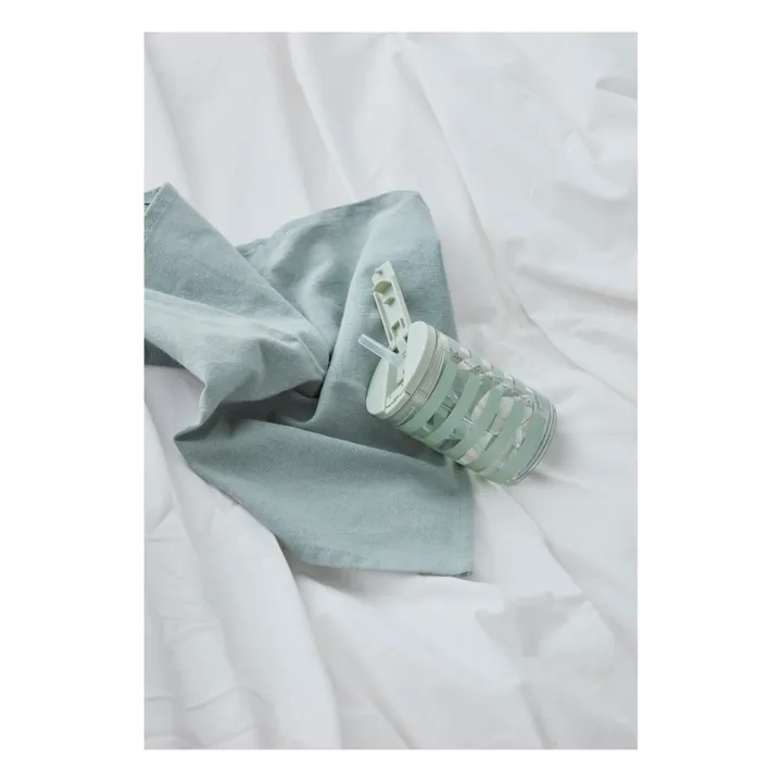 Design Letters Gourde avec paille | Vert