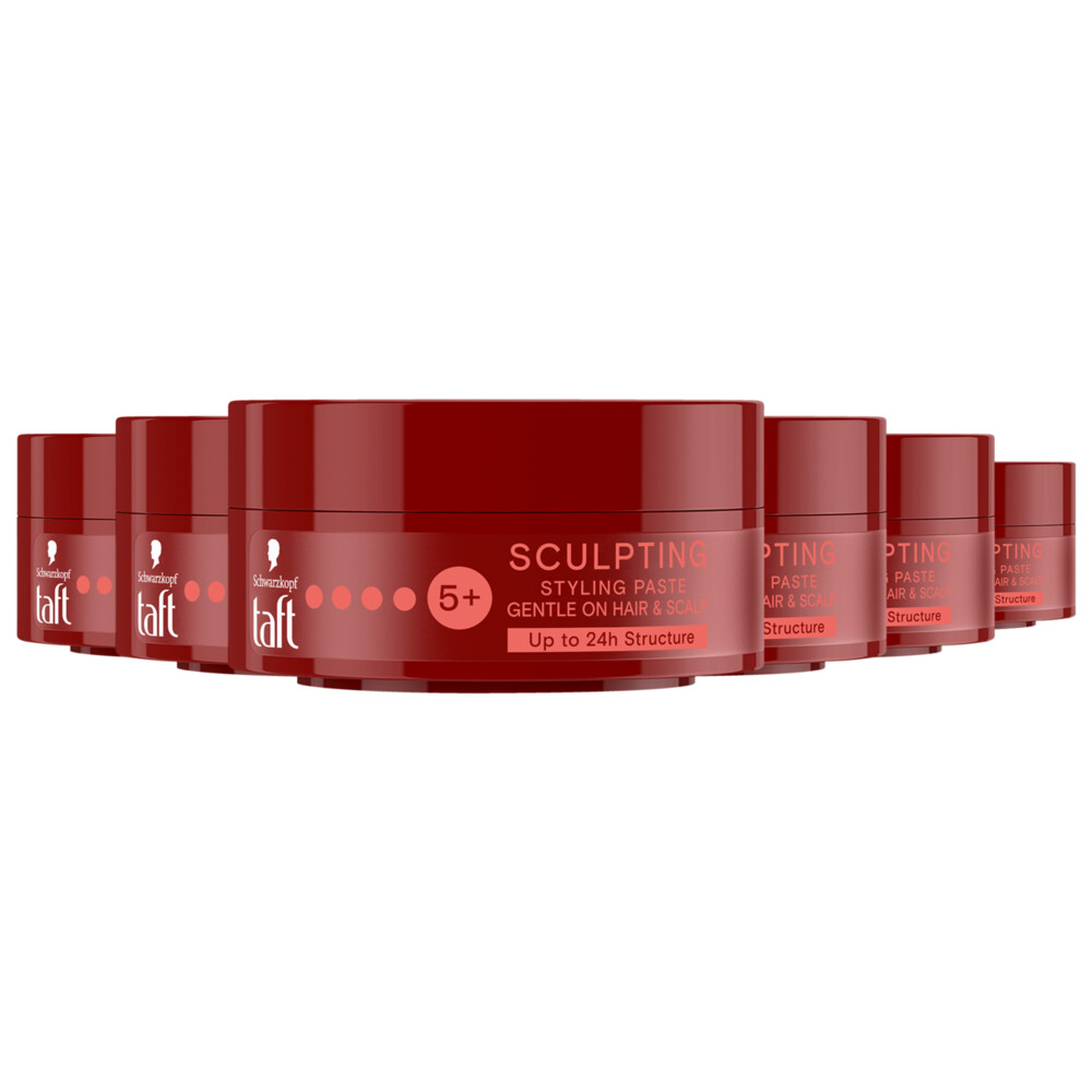 6x Taft Restylable Level 6 Sculpting Paste75 ml