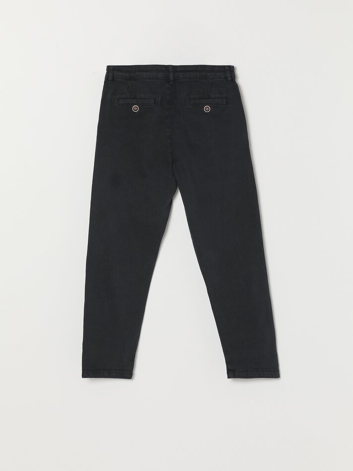 Calça chino básica - Azul marinho escuro