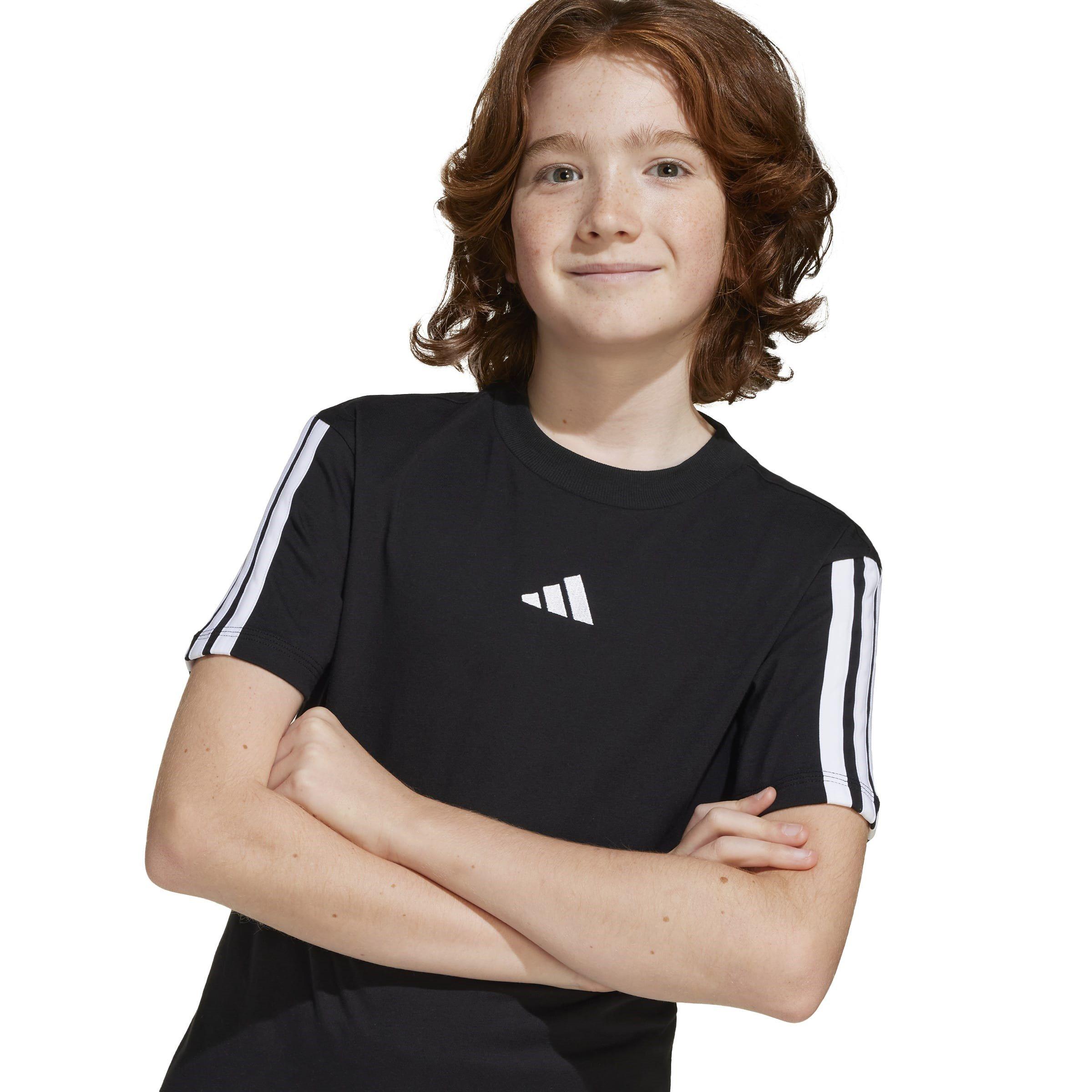 adidas 3 Stripe Essentials T-Shirt Junior