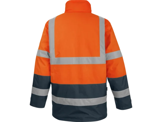 Parka de travail Würth MODYF haute-visibilité 4 en 1 orange/marine