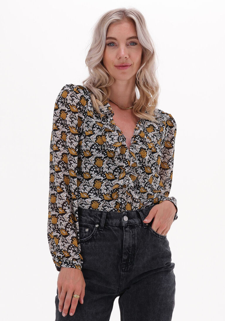 COLOURFUL REBEL gele colourful rebel blouse chelsea paisley flower ruffle blouse