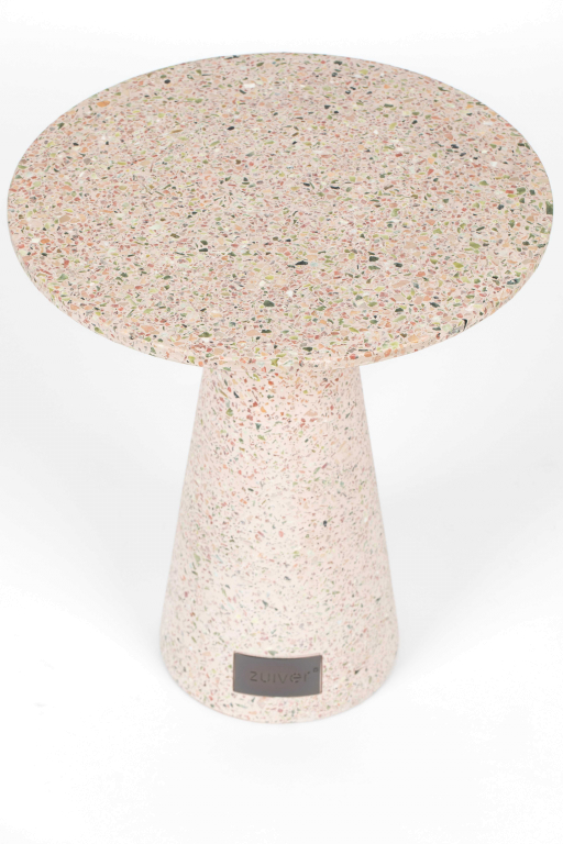 Zuiver Victoria bijzettafel terrazzo roze