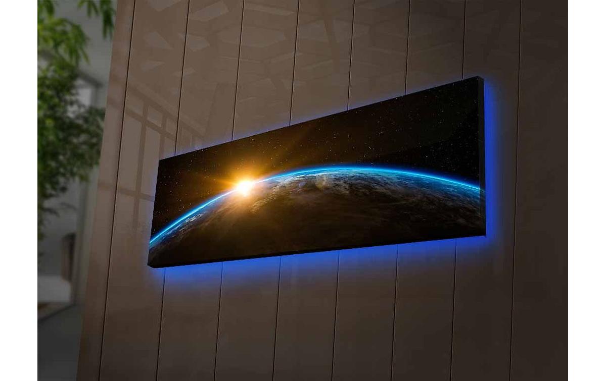 Bild World 30 x 90 cm, MDFLeinwandbild