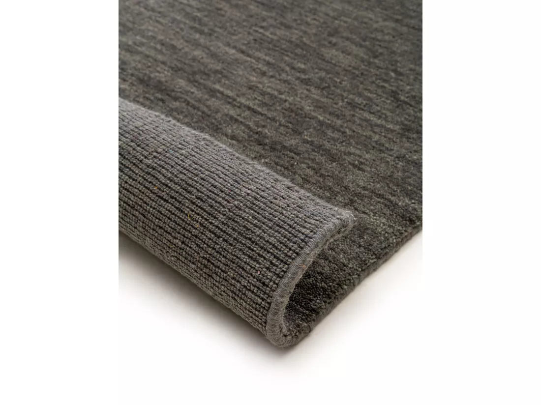 Tapis de couloir en laine Jamal Gris 80x300 cm