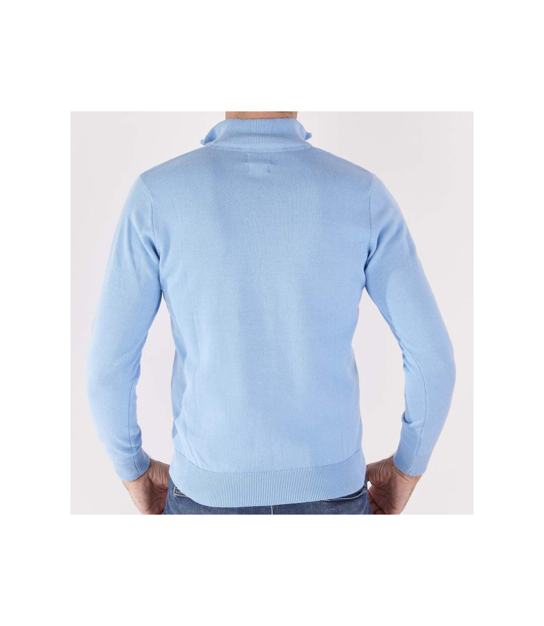 Pull col montant zippé