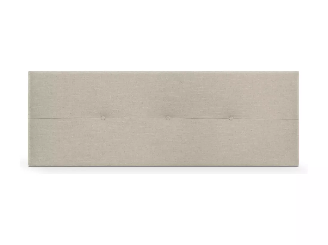 DHOME Tête de lit en lin naturel avec Boutons 160x50cm Lits 150/160 - Beig