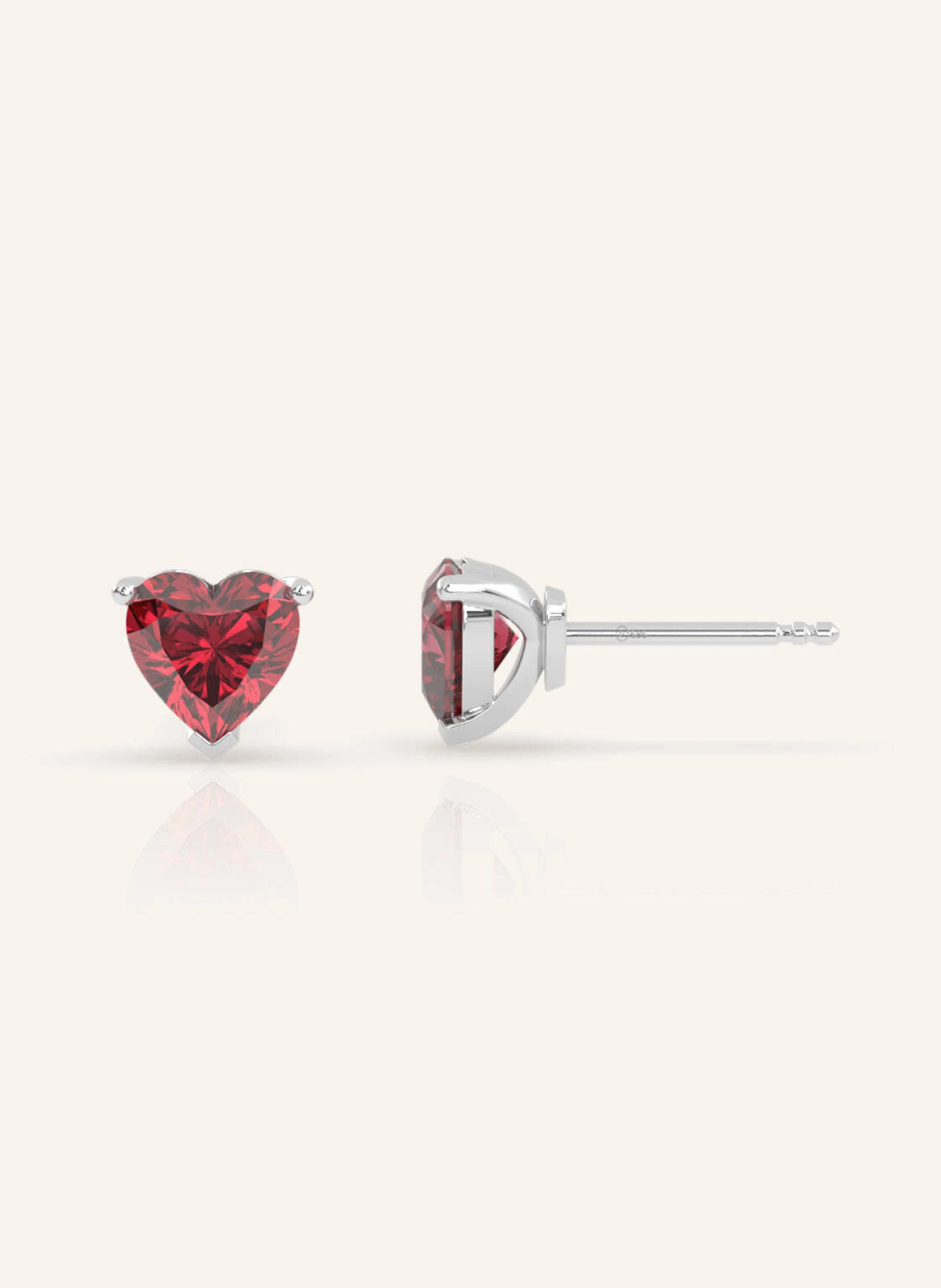 VEYNOU Ohrstecker ADORE aus 14 Karat recyceltem Gold und 2.70ct. lab-grown Rubin