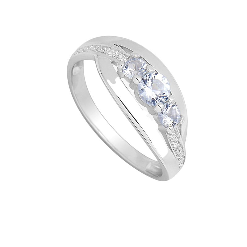 Bague femme - Oxyde de zirconium - Argent 925
