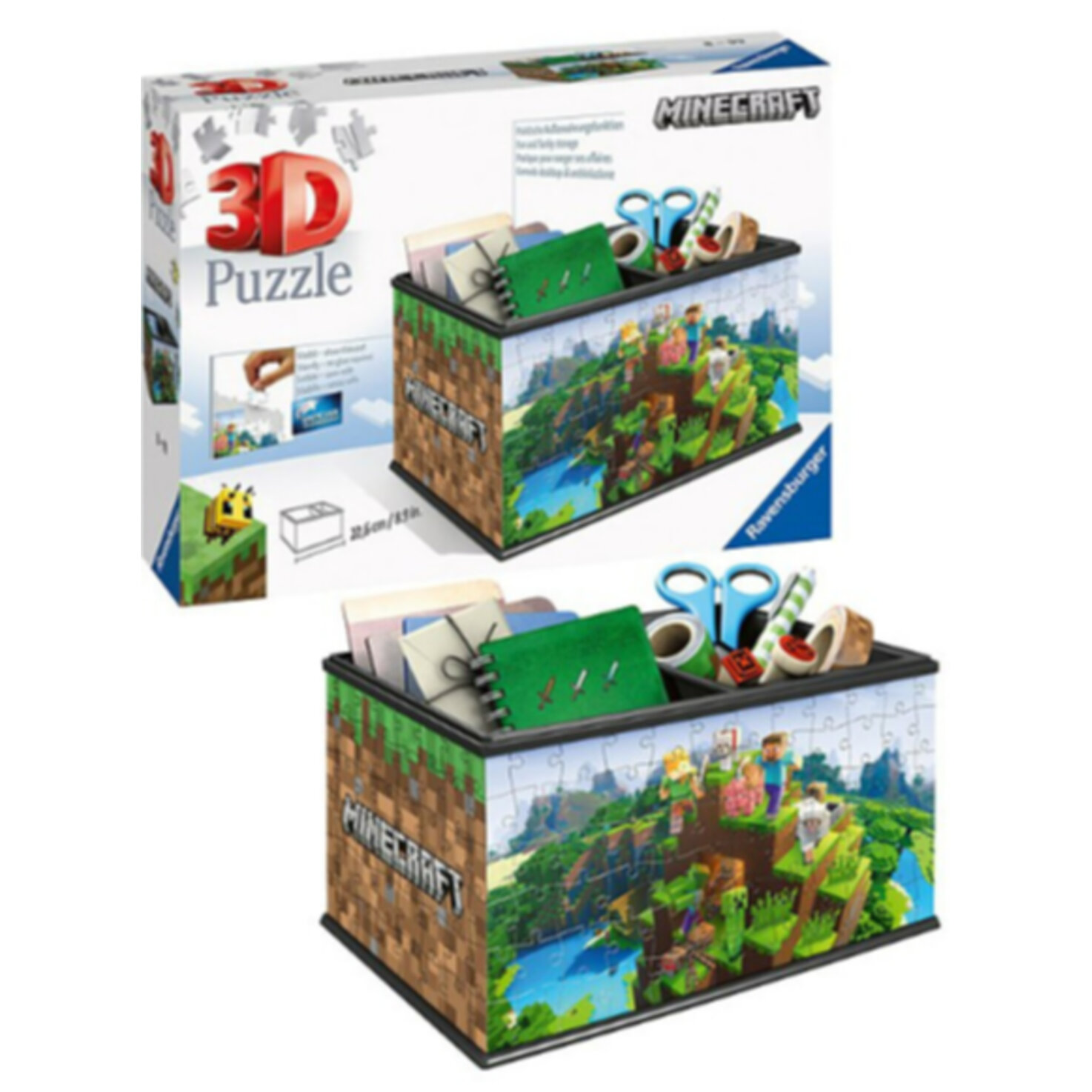 3D Puzzle: Aufbewahrungsbox Minecraft