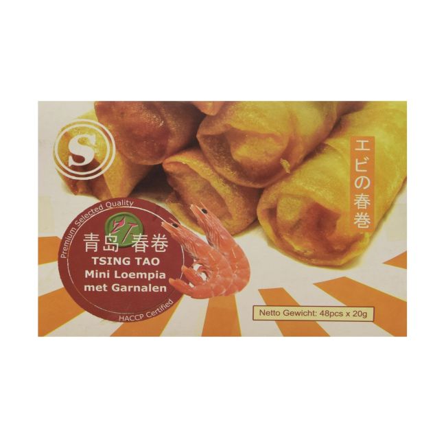 Tsing Tao Bevroren Mini Loempia met Garnalen 48x20g