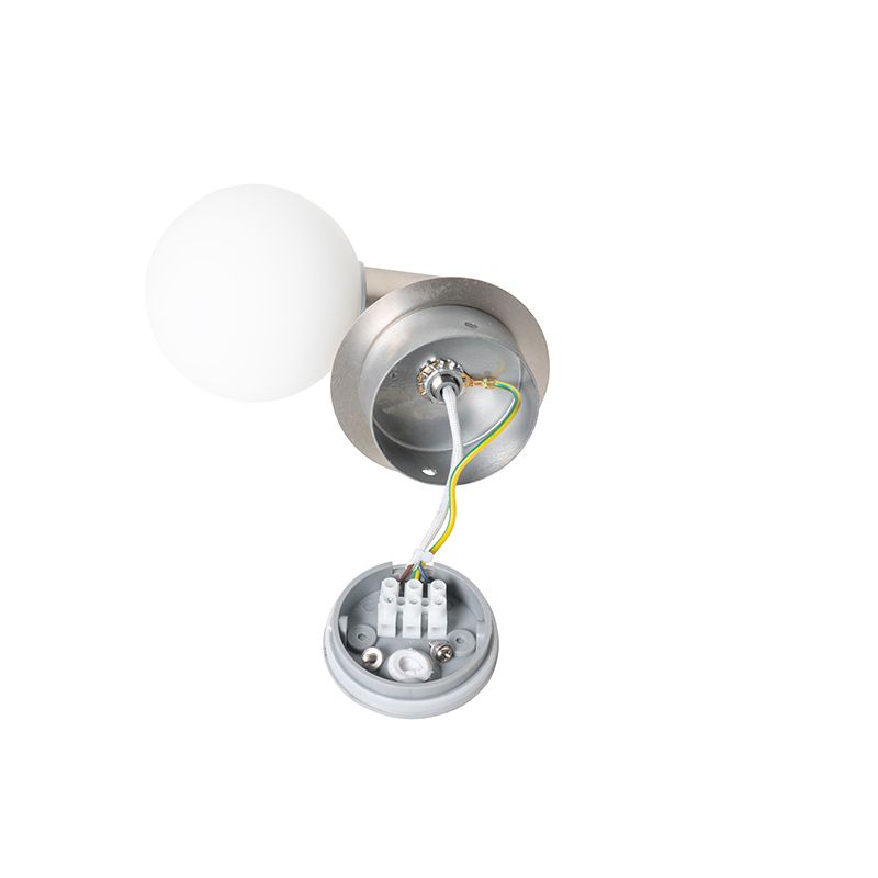 Moderne wandlamp staal IP44 - Cederic Up