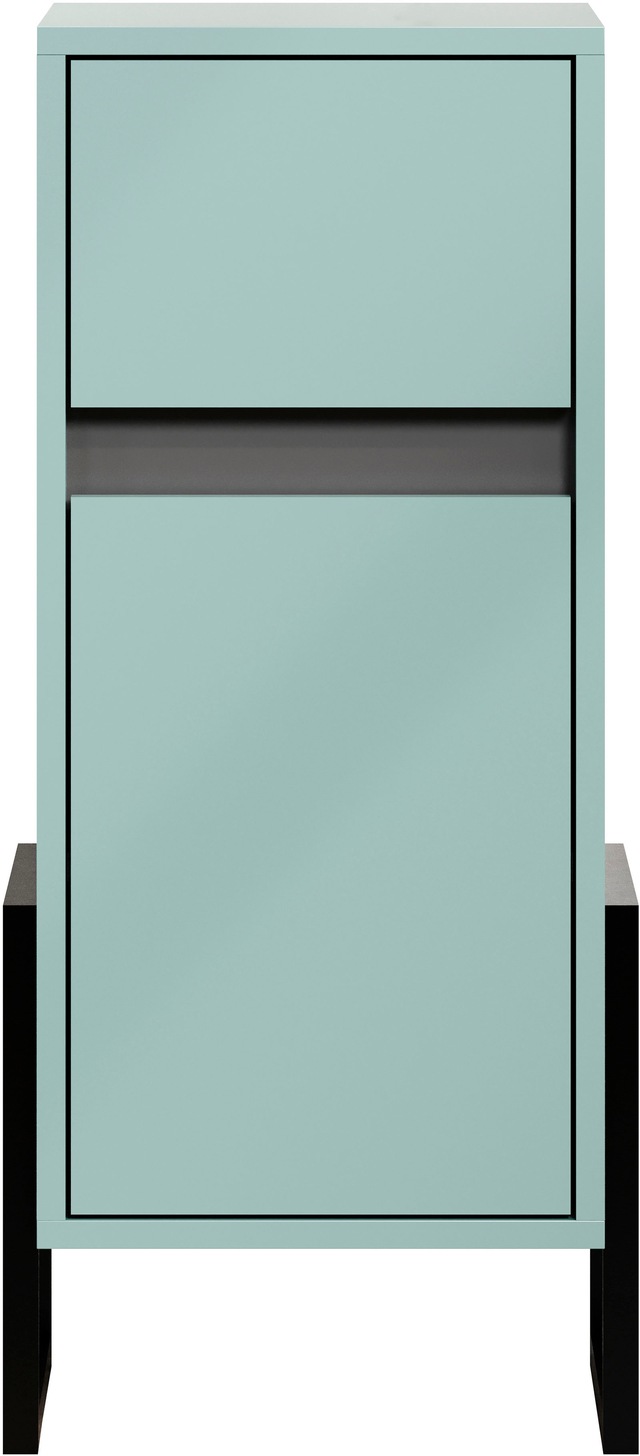 welltime Unterschrank »Malcesine« 1 Stk. tlg. Badkommode in Dunkeltürkis mit Metallgestell - (B/T/H) 36/35/80 cm