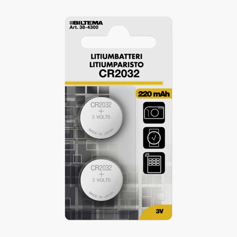 LITIUMBATTERI CR2032 3V 2-PACK