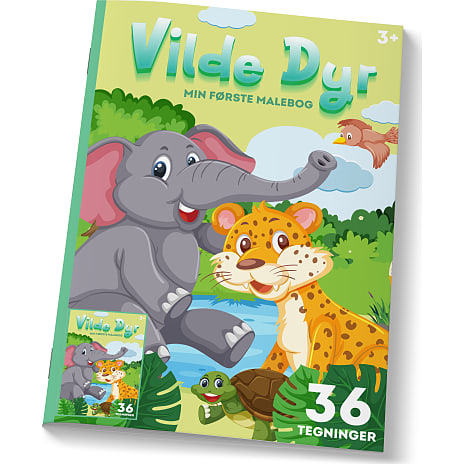 Min første malebog - vilde dyr