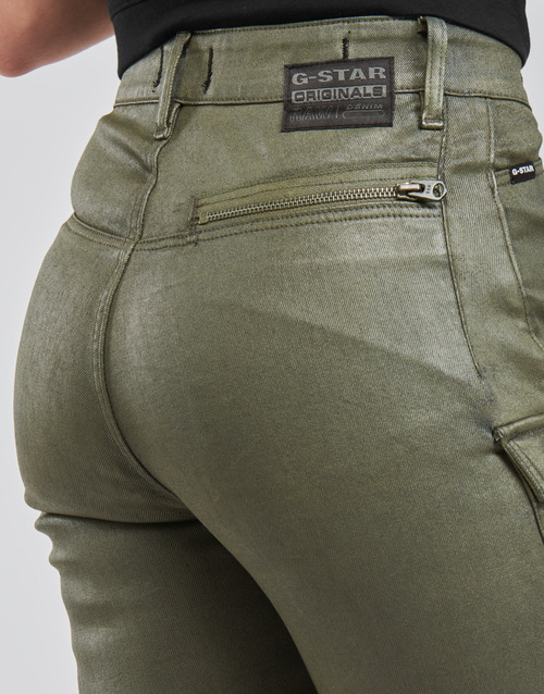G-Star Raw - HIGH G-SHAPE CARGO SKINNY PANT WMN - Kaki