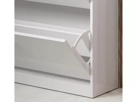 Ensemble d'entrée pour Hall d'entrée Couloir en Blanc avec LED 105x24x89cm Paola