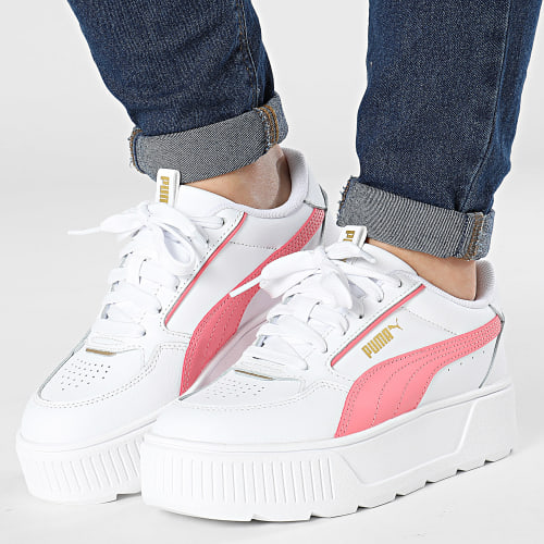 Baskets Femme Karmen Rebelle 388420 Puma White Passionfruit Gold