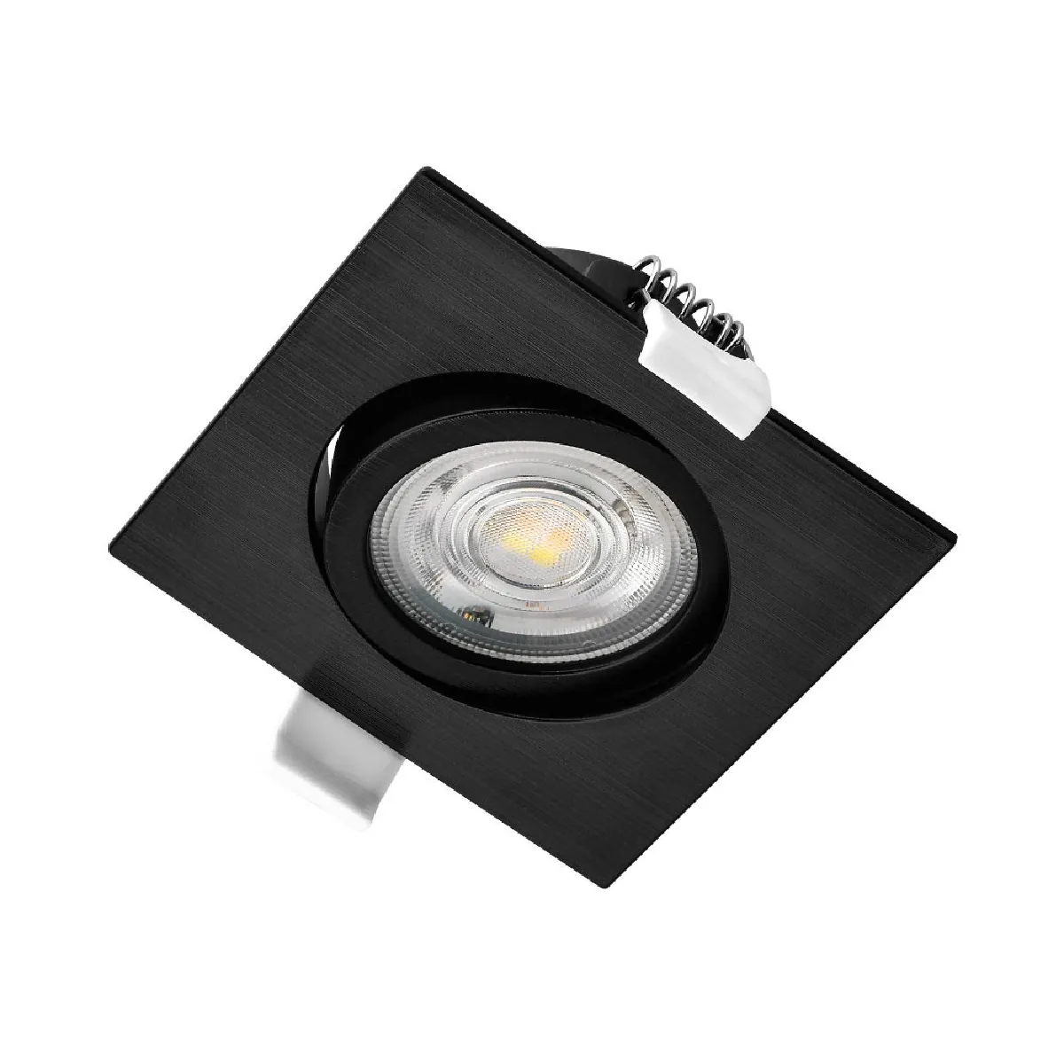 Braytron 10 Spots LED 3en1 7W - Carré Noir