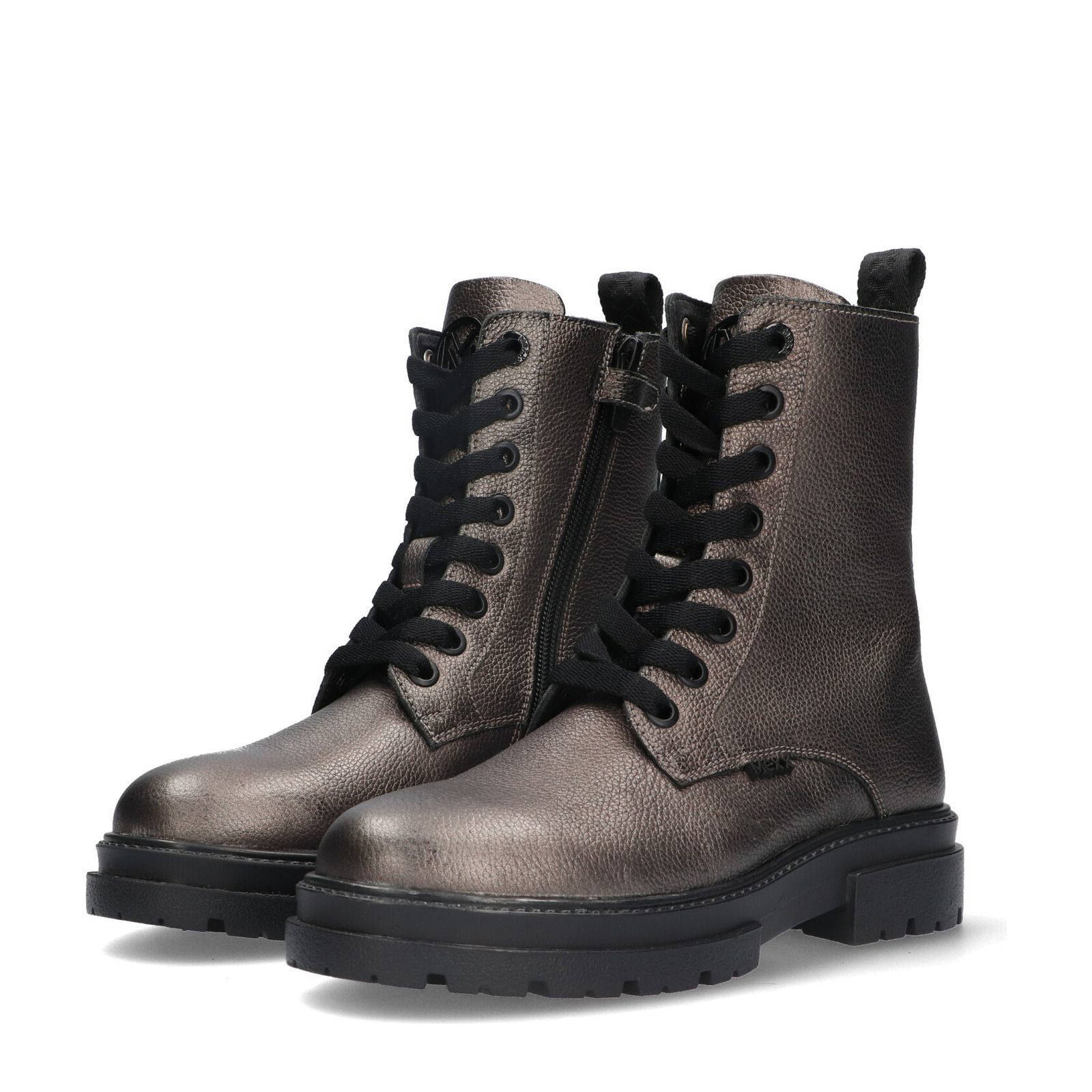 Mexx leren veterboots brons