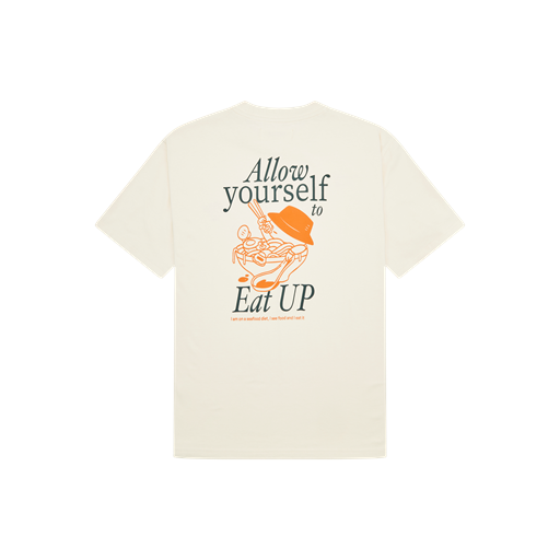 Woodbird Baine Eat T-shirt, Off White, XL
