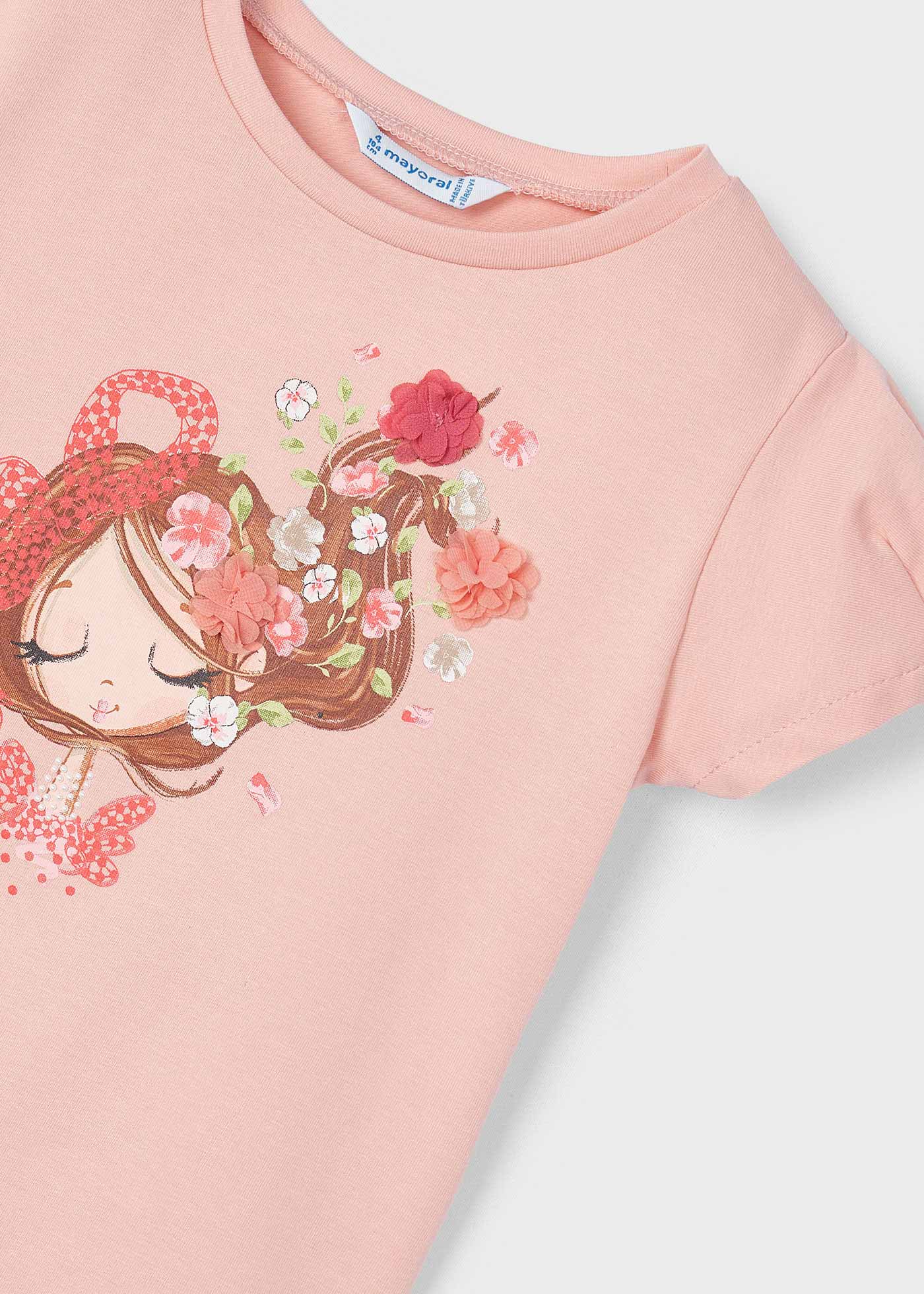 Camiseta estampada Better Cotton para meninas