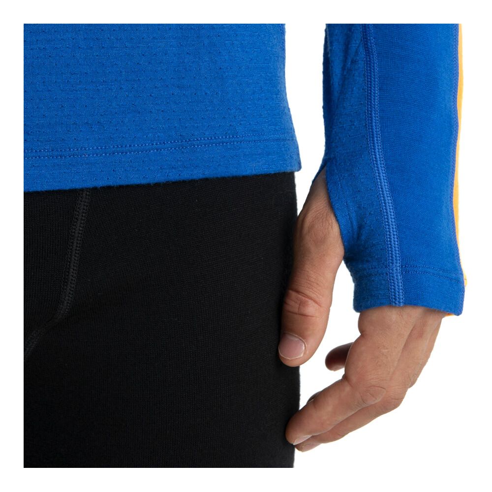 Icebreaker ZONEKNIT 260 - Sous-couche Homme lazurite/solar/cb