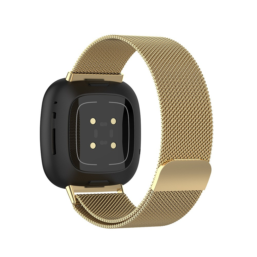 Fitbit Versa 3 / Sense Edelstahl Armband Milanaise Magnetverschluss (Gelenkumfang: 160-250mm) - Gold